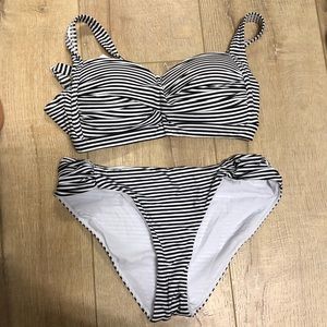NWOT striped bathing suit